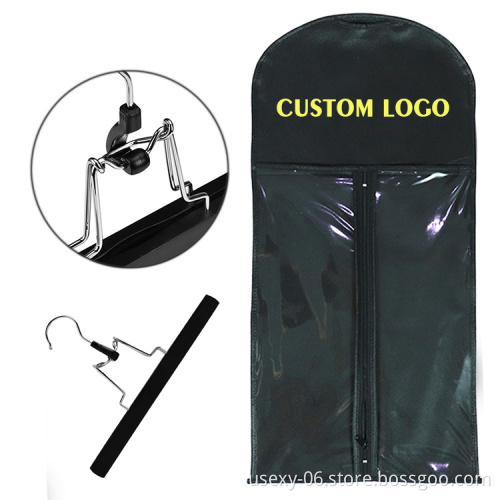 Wholesale Upmarket Customization For Human Hair Extension Custom Logo Bag Box Tag Label